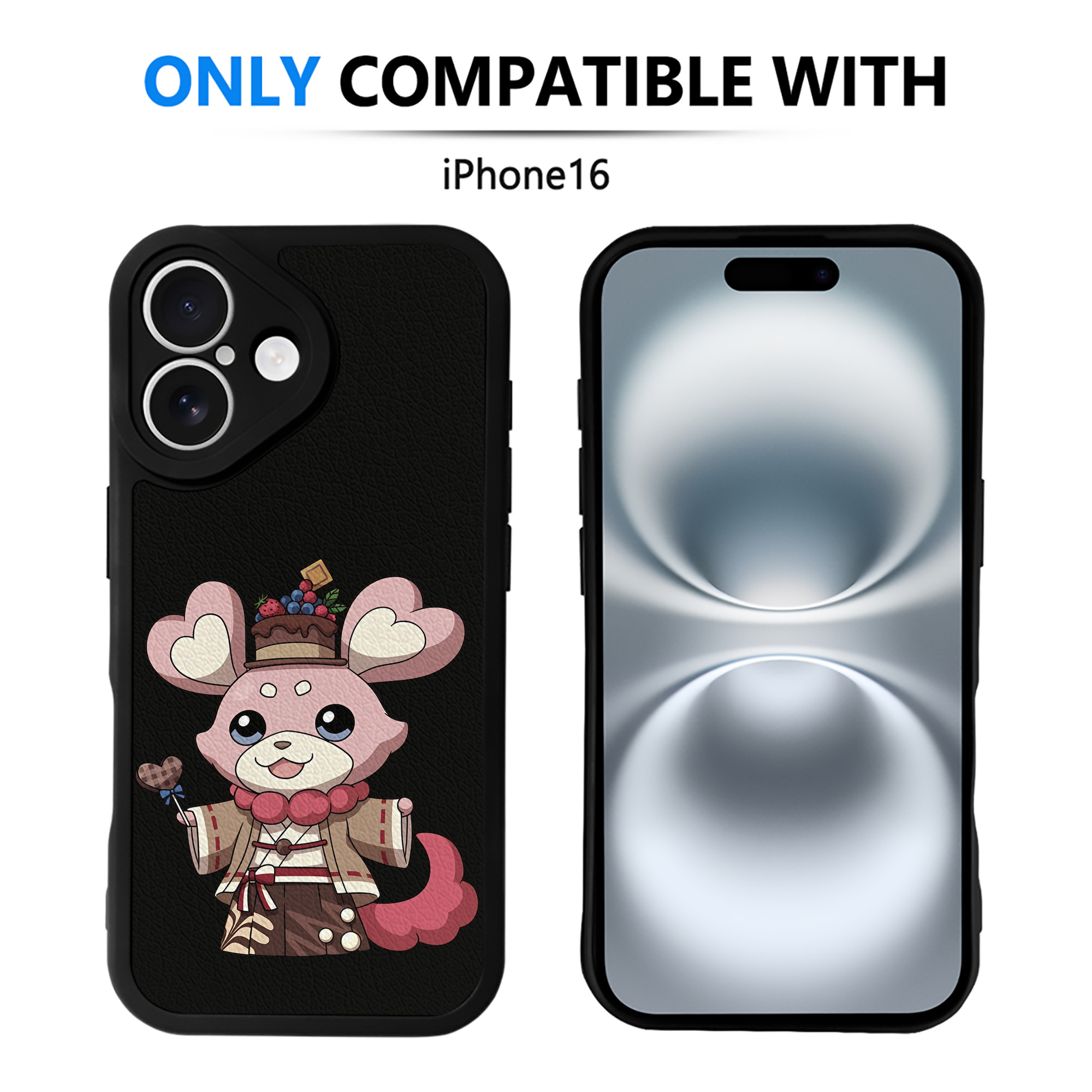 （画像用） 妖怪ウォッチ Yo-kai Watch 【iPhone 16シリーズ対応】シリコンスマホケース（レザー調） 材質：シリコン